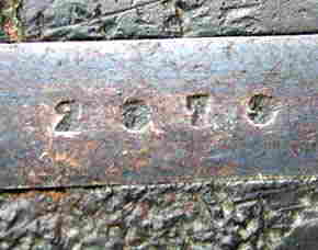 SERIAL NUMBER "2879"�ON BUTT STRAP